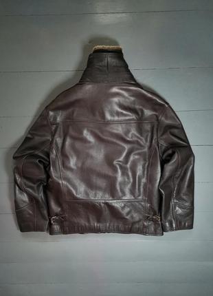 Redskins чоловіча шкіряна куртка демісезонна вінтаж франція xl розмір8 фото