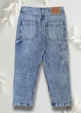 Джинсы levis mom карго широкие низкий рост котон6 фото