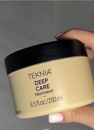 Відновлювальна маска для пошкодженого волосся - lakme teknia deep care treatment