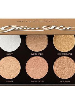 Палітра хайлайтеров anastasia glow kit 6 відтінків
