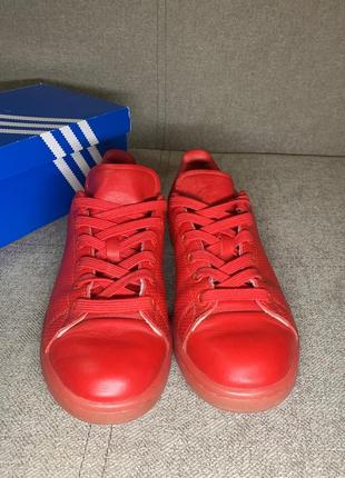 Шкіряні кеди adidas stan smith adicolor triple red(оригінал) 37р2 фото