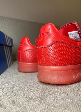 Шкіряні кеди adidas stan smith adicolor triple red(оригінал) 37р3 фото
