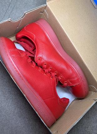 Шкіряні кеди adidas stan smith adicolor triple red(оригінал) 37р7 фото