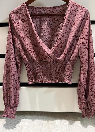 Блузка кофта укорочена l-xl 44-46р.