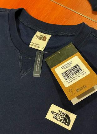 The north face heritage patch crew sweatshirt summit navy nf0a7wxh8k2 світшот кофта реглан оригінал8 фото