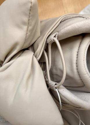 Zara кеды кроссовки с бантиком размер 39 бант пудра мягкие 25 см10 фото