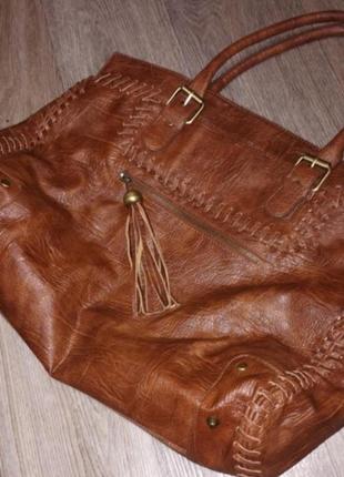Женская кожаная сумка шоппер, распродажа, женская одежда, обувь аксессуары2 фото