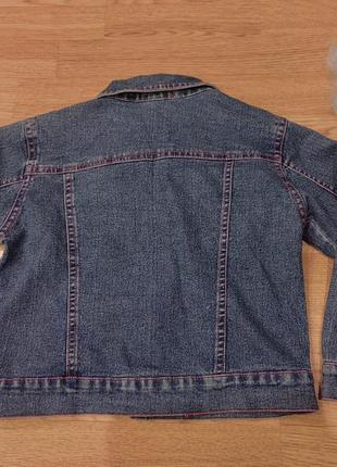 Джинсовка куртка джинсова на дівчинку 110-1225 фото