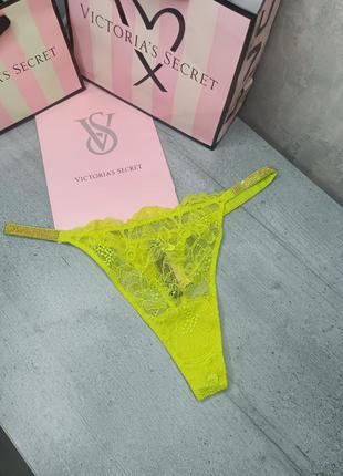 Комплект бюстгальтер пуш-ап shine strap + мереживні стрінги shine chain strap panty. very sexy. victoria's secret. оригінал 🇺🇸10 фото