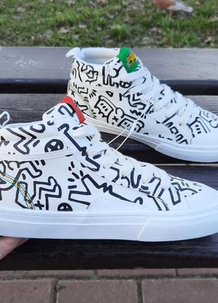 Яскраві весняні кеди zara  keith haring3 фото