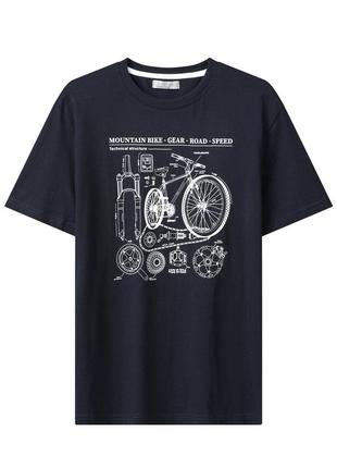 Футболка для чоловіків l, xl, 2xl синій