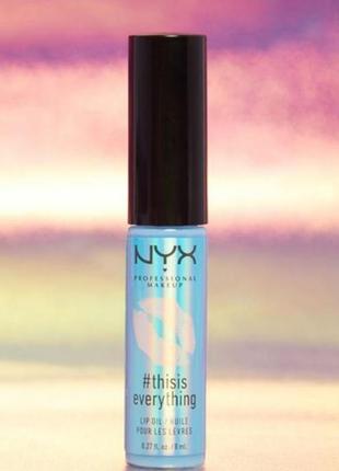 Масло для губ nyx professional makeup thisiseverything lip oil блеск для губ увлажняющий бальзам для губ помада тинт1 фото