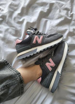 New balance 574 grey pink