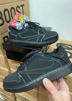 Nike air jordan 1 low og “travis scott” black + додаткові шнурки4 фото