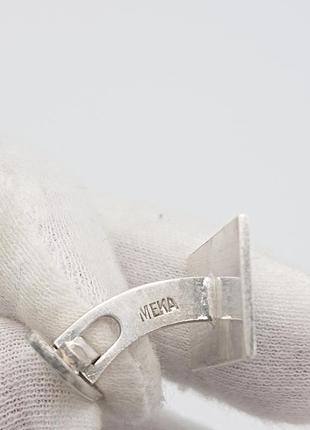 Вінтажні срібні запонки meka from denmark sterling silver 9257 фото