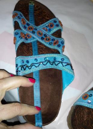 Шльопанці бірюза