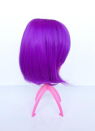Парик каре фиолетовый (28 см)4 фото