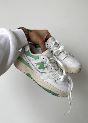 Кросівки new balance 550 “white/green” premium