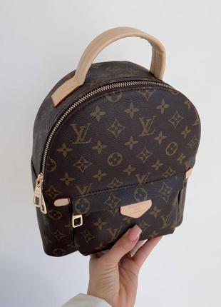 Рюкзак lv backpack brown beige4 фото