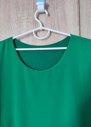Стильна зелена блуза блузка розмір2 фото
