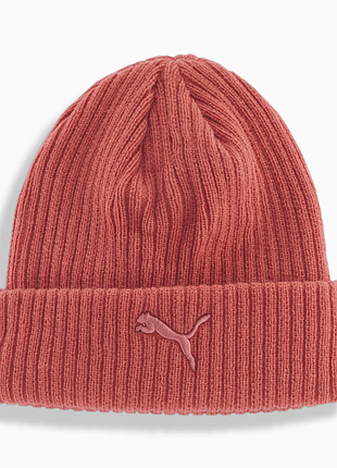 Зимова шапка puma ribbed cuff beanie olive нова оригінал з сша