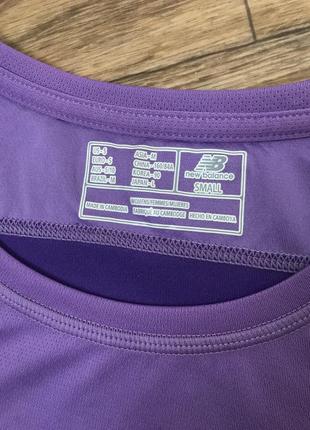 Набор футболок спортивных s m new balance чёрная и фиолетовая для бега, спорта3 фото