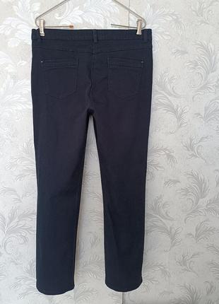 Р 14-16 / 48-50-52 стильные базовые синие джинсы штаны брюки стрейчевые 98% хлопок m&co4 фото