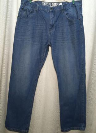 100% коттон. мужские джинсы loose fit w38l32