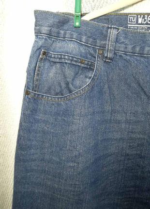 100% коттон. мужские джинсы loose fit w38l327 фото
