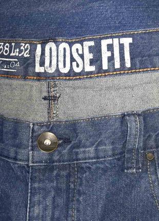 100% коттон. мужские джинсы loose fit w38l324 фото