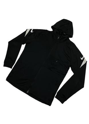 Зіп кофта nike dri-fit double swoosh strike 21 black zip hoodie