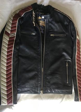 Неймовірна шкіряна куртка р.48-501 фото