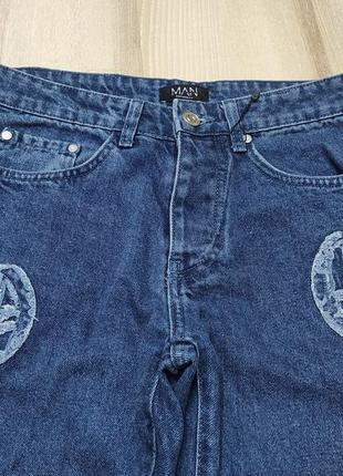 Высокие плотные джинсы мом, прямые плотные джинсы boohoo размер 285 фото