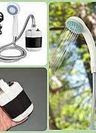 Душ портативний portable outdoor shower з акумулятором та usb зарядкою