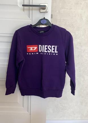 Diesel фіолетовий світшот толстовка на хлопчика 7 років оригінал