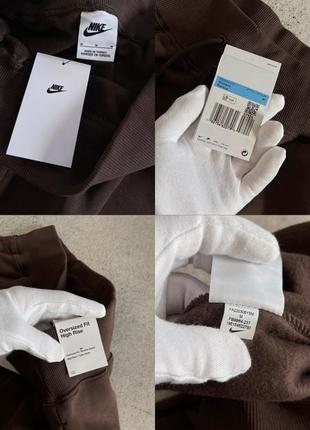 Оригінальні спортивні штани nike brown oversized pants6 фото