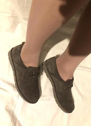 Туфли замша кожа clarks
