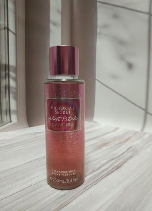 Парфумований міст, спрей вікторія сікрет оригінал velvet petals candied від victoria's secret