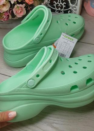 Crocs classic bae clog бирюзовые4 фото