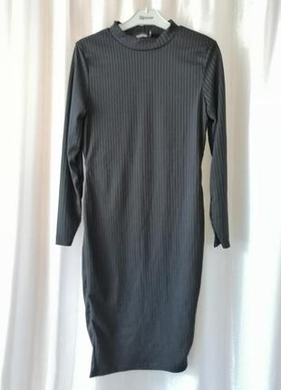 Сукня бохо стрейч з фактурної тканини рубчик розмір на бирці вказано євро 40 плечі від шва до шва 36