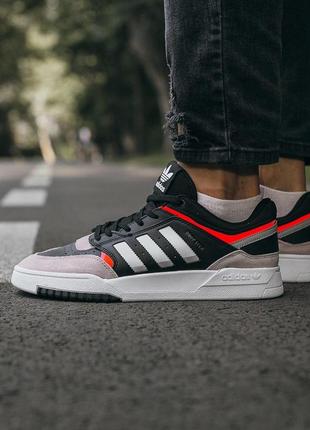 Мужские кроссовки adidas drop step “black\grey\orange”3 фото