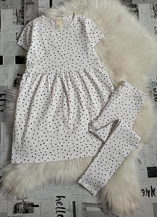 Комплект h&m 6-7 р. 122 см. плаття + лосіни