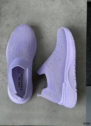 Мокасины женские фиолетовые сиреневые кроссовки9 фото