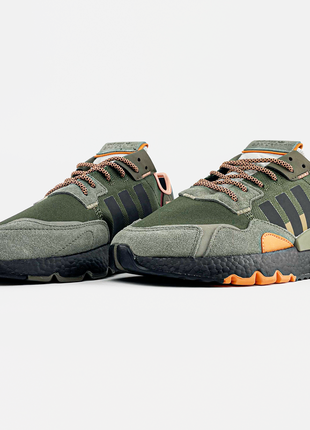 Чоловічі кросівки adidas Reveal nite jogger core black orange4 фото