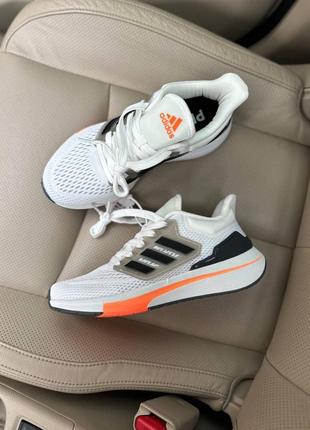 👟 кросівки    adidas eq21 run white orange        / наложка bs👟