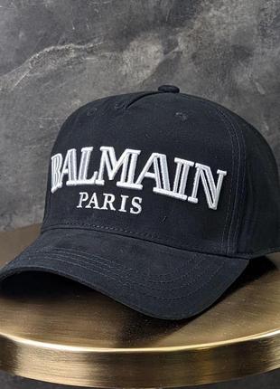 Кепка balmain черная мужская\женская. брендовая кепка мужская