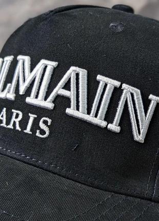 Кепка balmain amp черная мужская\женская. брендовая кепка мужская3 фото