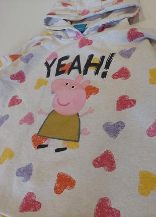 Платье, туника на флисе со свинкой пеппой peppa pig от next 4-5 лет9 фото