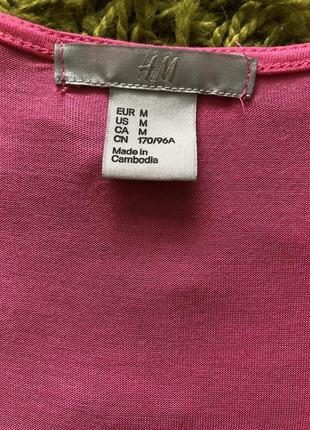 Кукольный pink h&m rayon ,майка удлинённая6 фото