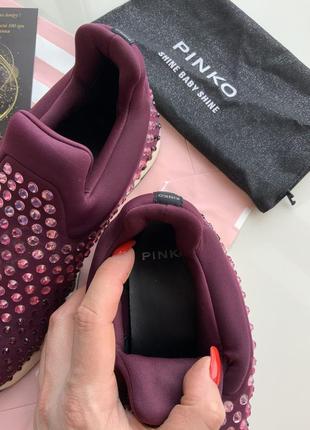 Pinko italy італійські кросівки з камінням swarovski4 фото
